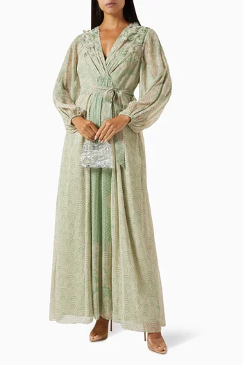 فستان سيلينزيو طويل شيفون