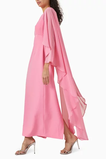 فستان طويل بكاب