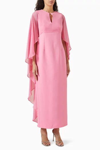 فستان طويل بكاب