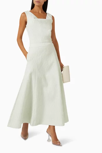 Clara Midi Skirt in Cotton Blend