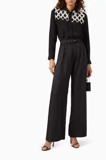 Wide-leg Pants
