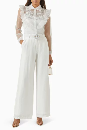 Wide-leg Pants