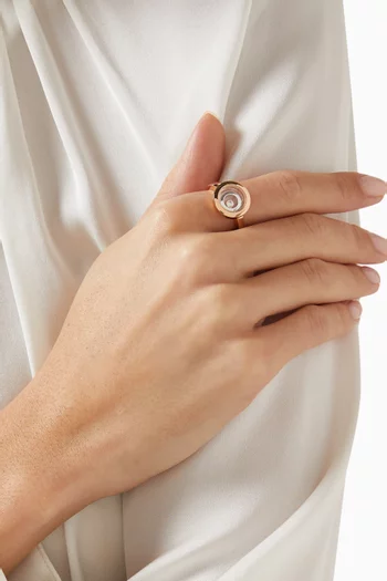 Happy Spirit Diamond Ring in 18kt White & Rose Gold