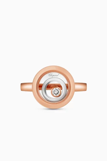 Happy Spirit Diamond Ring in 18kt White & Rose Gold