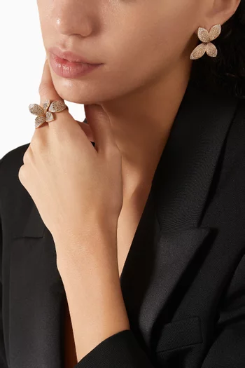 Giardini Segreti Diamond Ring in 18kt Rose Gold