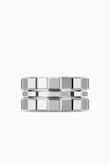 Ice Cube Ring in 18kt White Gold
