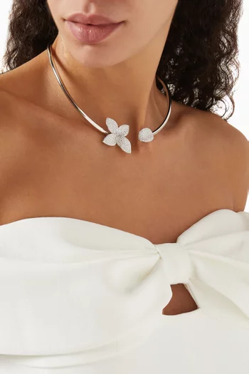 Giardini Segreti Diamond Choker in 18kt White Gold