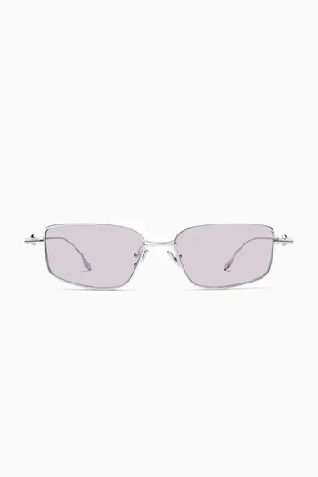 Rectangle Sunglasses in Titanium