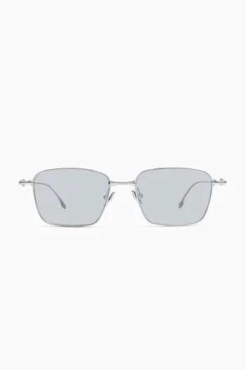 Rectangle Sunglasses in Titanium