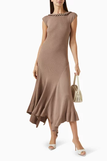 Handkerchief Hem Dress in Knit