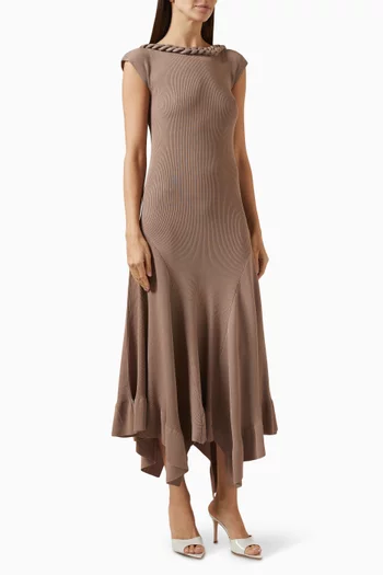 Handkerchief Hem Dress in Knit