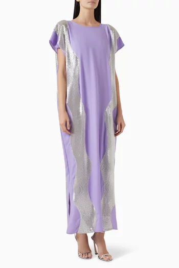 Wave Sequin-embellished Kaftan
