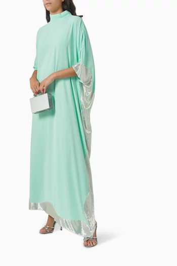 Asymmetric Embroidered Kaftan