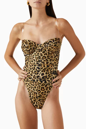 Corset Mio One-piece Swimsuit in Stretch Poly Lycra