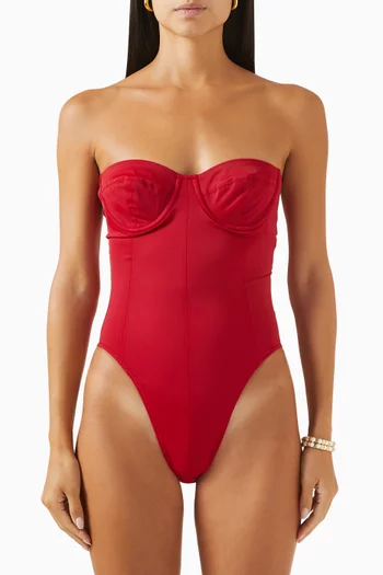 Corset Mio One-piece Swimsuit in Stretch Poly Lycra