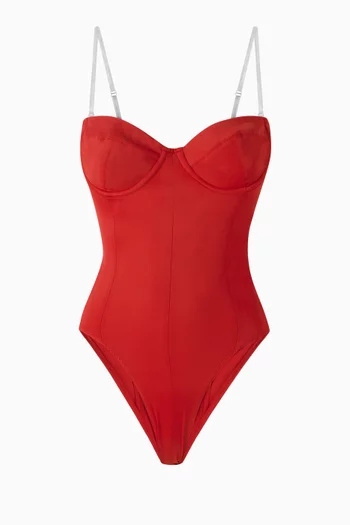 Corset Mio One-piece Swimsuit in Stretch Poly Lycra