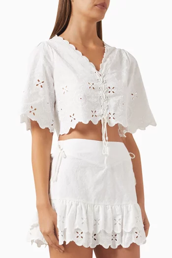 Madeira Crop Top in Cotton