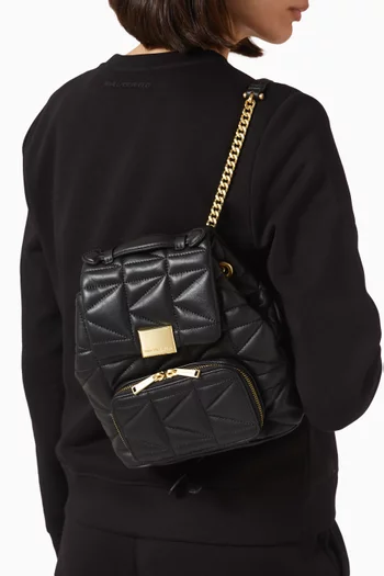 Small K/Kuilt Backpack in Leather