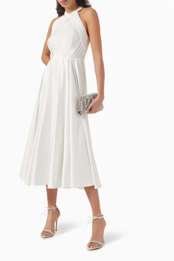 Halter Neck Midi Dress
