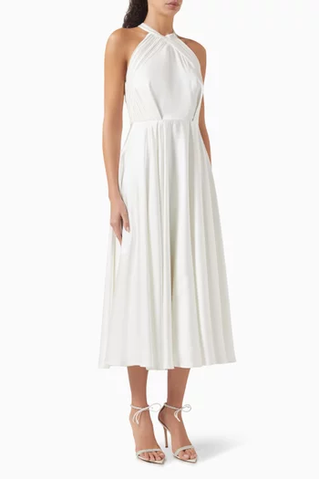 Halter Neck Midi Dress