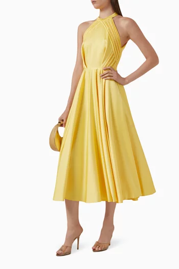 Halter Neck Midi Dress