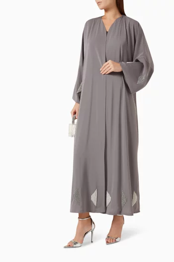 عباية مطرزة كريب