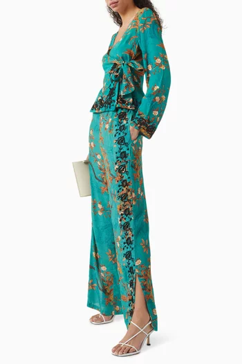 Tifanny Wrap Shirt in Viscose Crepe