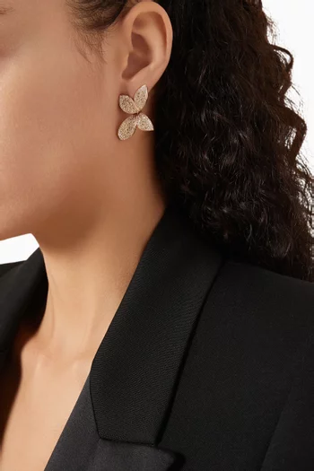 Giardini Segreti Diamond Stud Earrings in 18kt Rose Gold