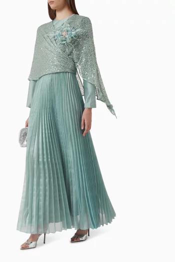 Nelly Embellished Panel Maxi Dress