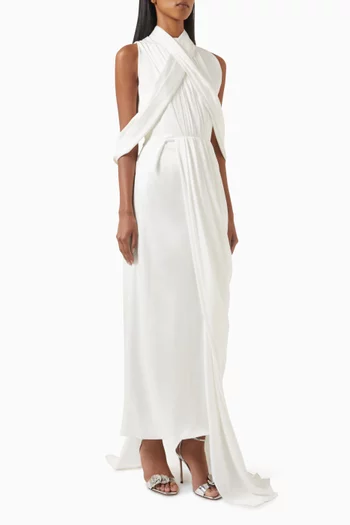 Blanca Maxi Dress in Crepe