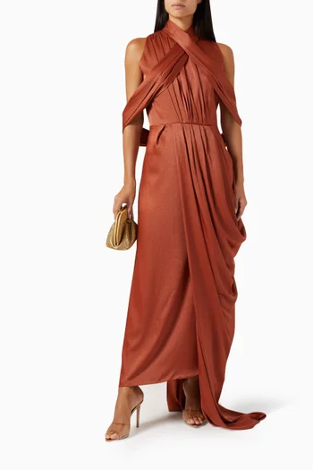 Blanca Maxi Dress in Crepe