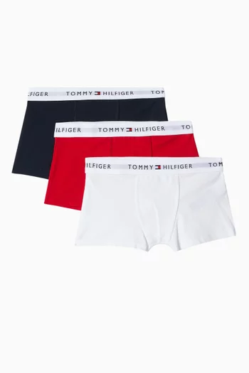 Logo Waistband Boxer Briefs, Set of 3
