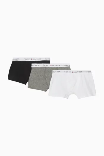 Logo Waistband Boxer Briefs, Set of 3