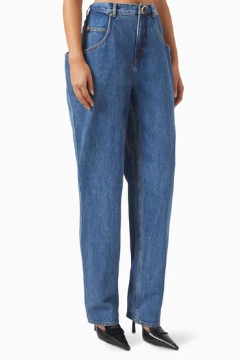 Flared-pocket Jeans in Denim
