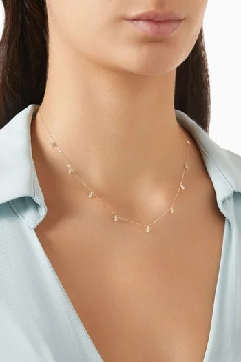 Starlight Charm Necklace in 18kt Gold