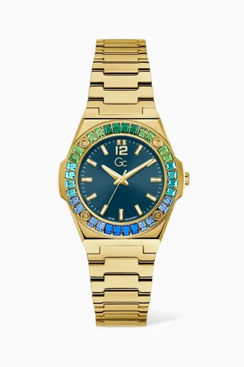 Idol Lady Quartz Stainless Steel Watch, 34mm