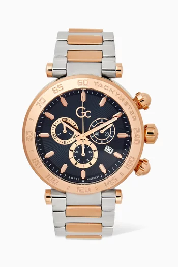 Chronograph watch gold deals