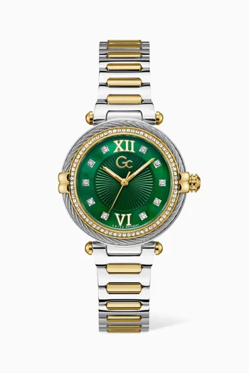 Vogue Cable Quartz Stainless Steel Watch, 36.5mm