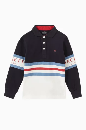 Panel Rugby Shirt in Cotton