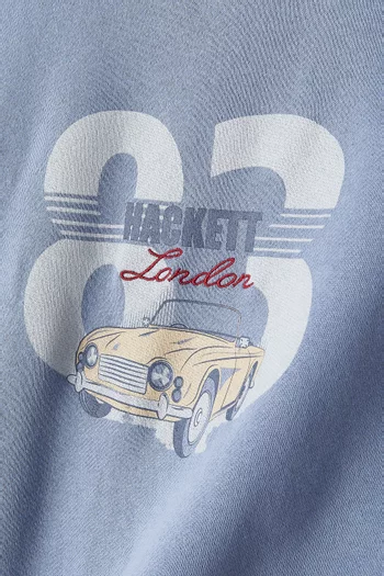 Car-print Sweatshirt in Cotton