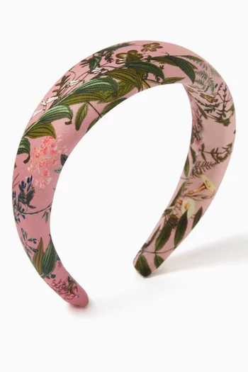 Chiara Floral-print Headband in Cotton