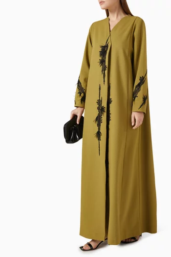 Floral Lace Abaya