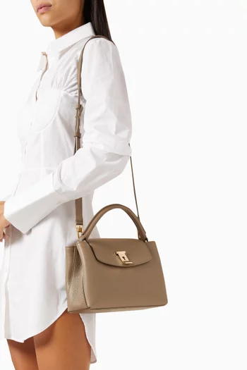Small Layka Top-handle Bag in Leather