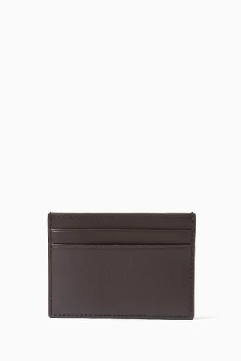 Logo Card Case in Leather