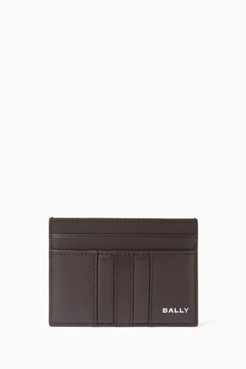 Logo Card Case in Leather