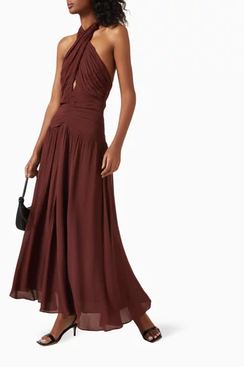 Cari Maxi Dress in Georgette