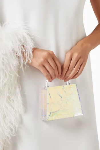 Eva Crushed Ice Top-handle Bag in Iridescent Acrylic