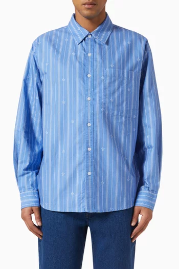 Lemon Pattern Oxford Shirt in Cotton