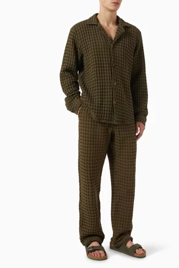 Turtle Ayora Waffle Pants in Cotton