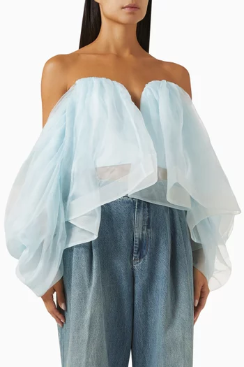 Crush Strapless Bodice in Silk
